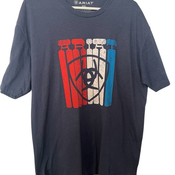 Ariat Other - Ariat Dark Blue Cotton Men’s Blend T-Shirt XXL